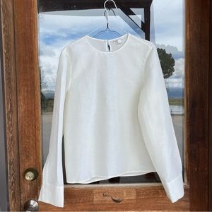 COS raw silk blouse  size 8